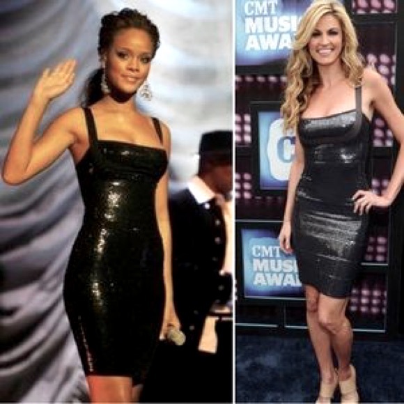 Herve Leger ‘Katherine’ Black Sequin Bandage Dress